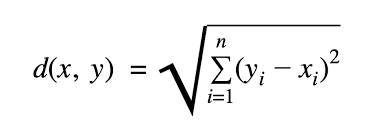 Euclidean distance formula